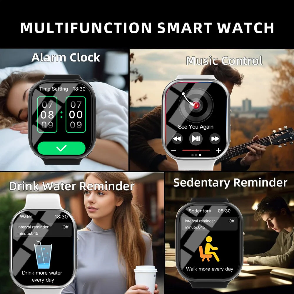LAXASFIT Series 10 Smart Watch – BT Voice Call & Fitness Tracker